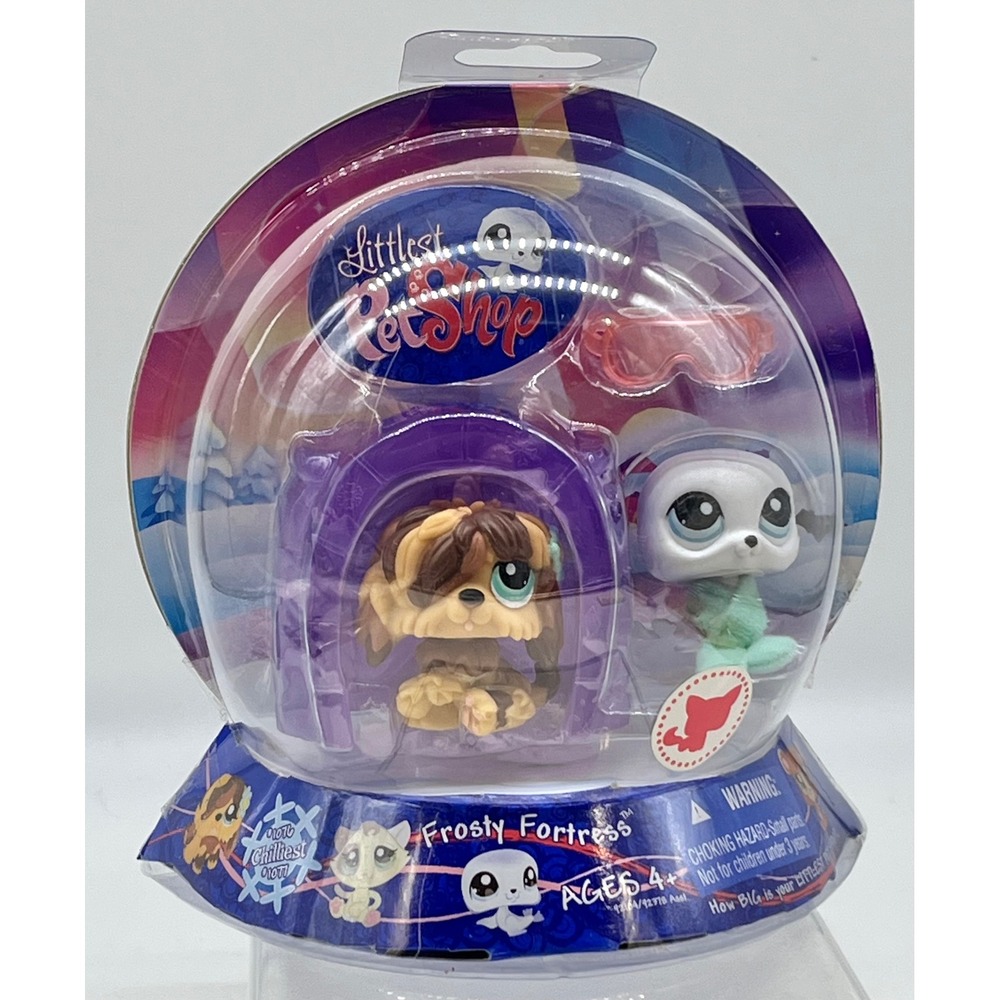 2009 Littlest Pet Shop-Frosty Fortress #1076 Chilliest #1077 NIB